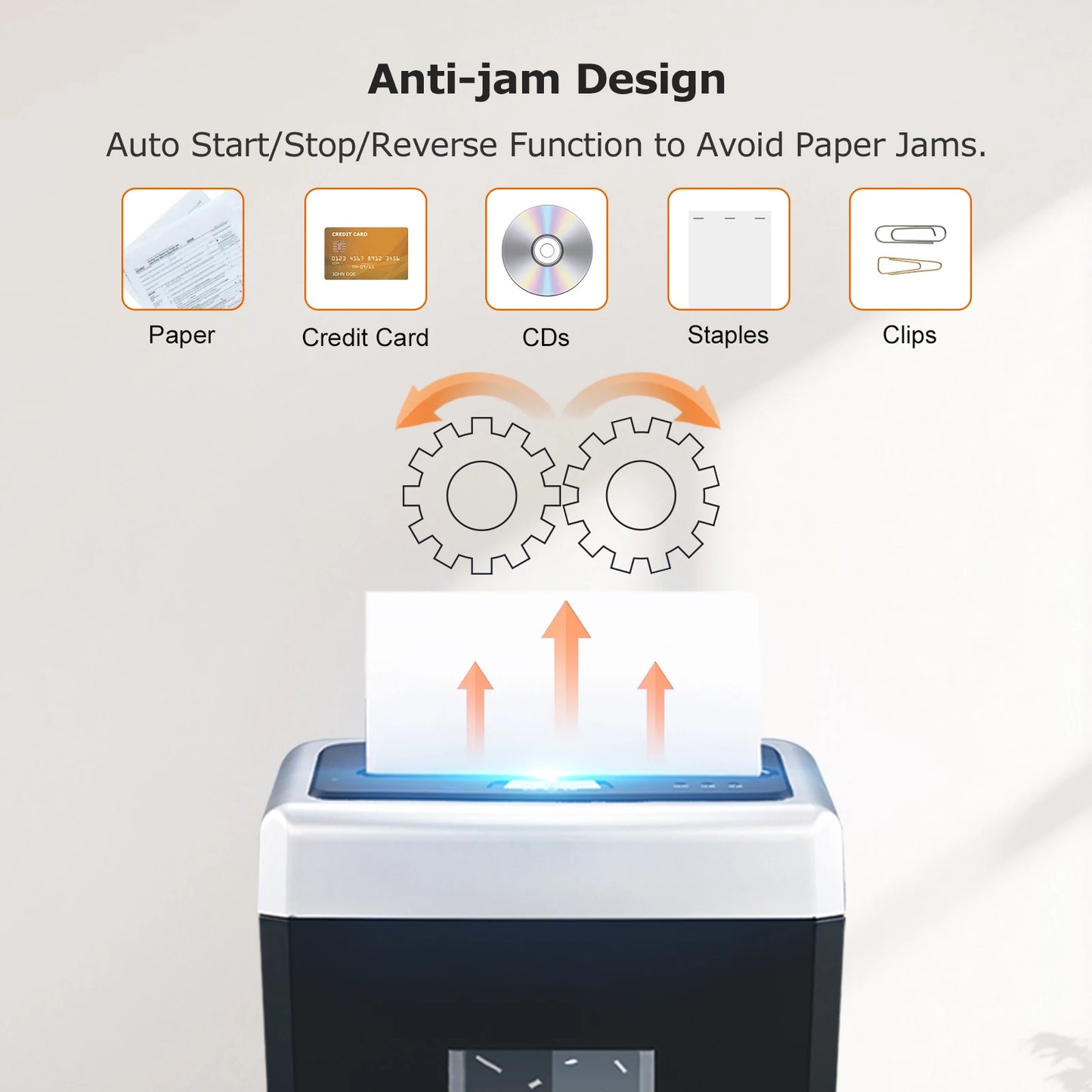 Bonsaii P-4 Security 15-Sheet Paper Shredder