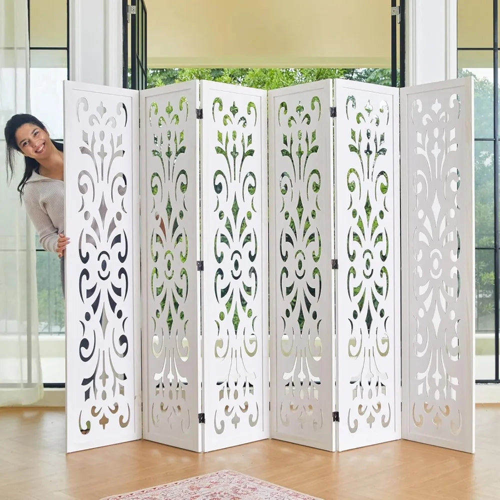 5.6Ft Classical Carved Partition Screen