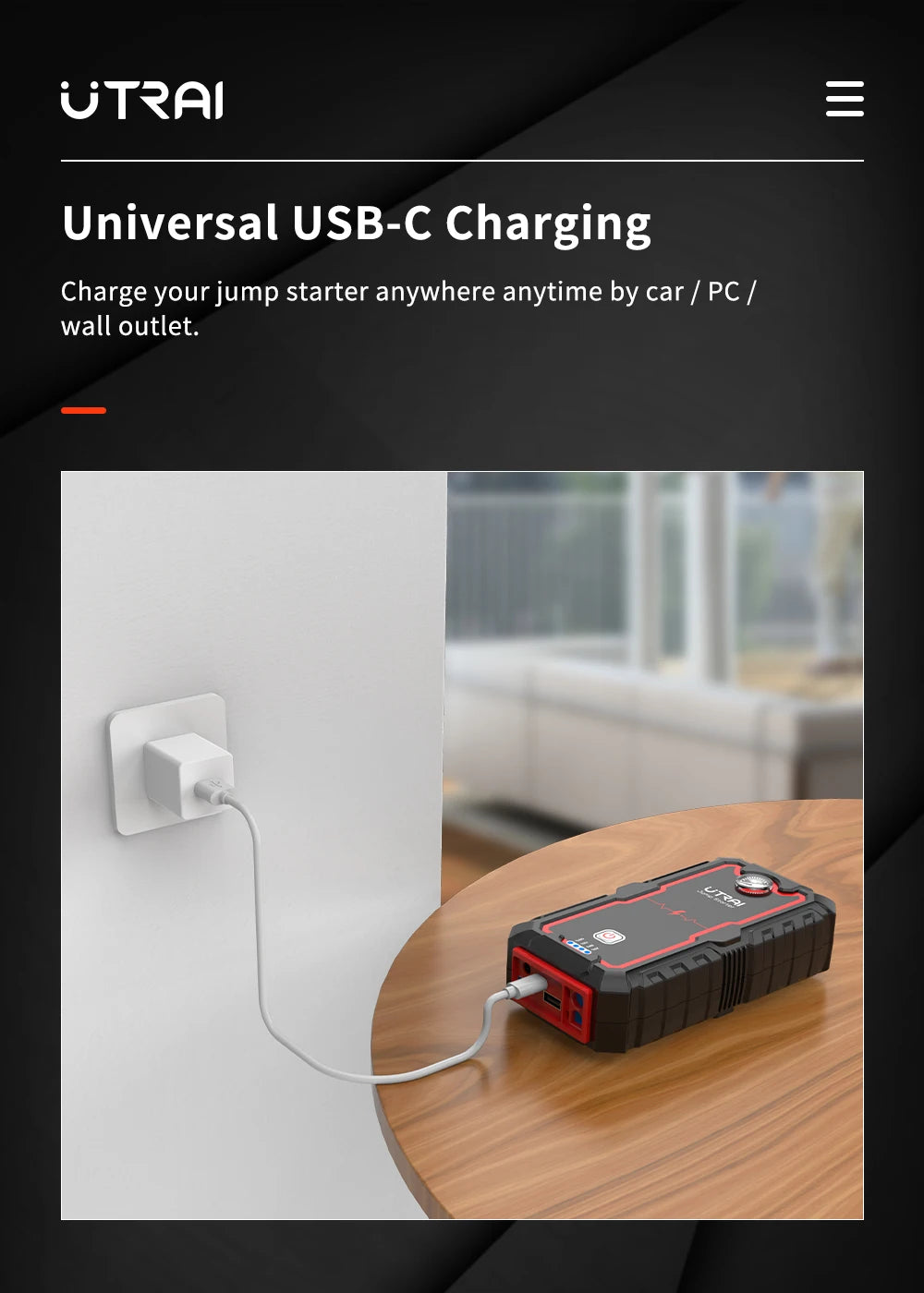 UTRAI 2000A Car Jump Starter Power Bank