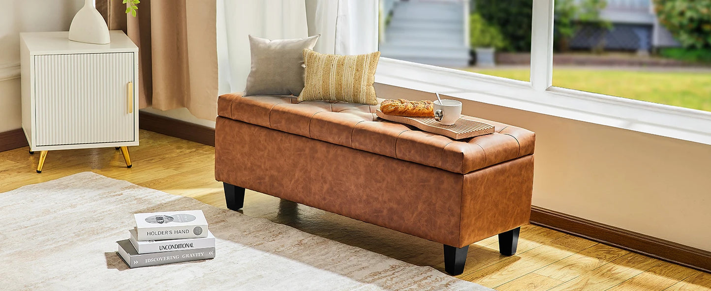 Redlife 15.5 x 42 x 16 inch Storage Ottoman