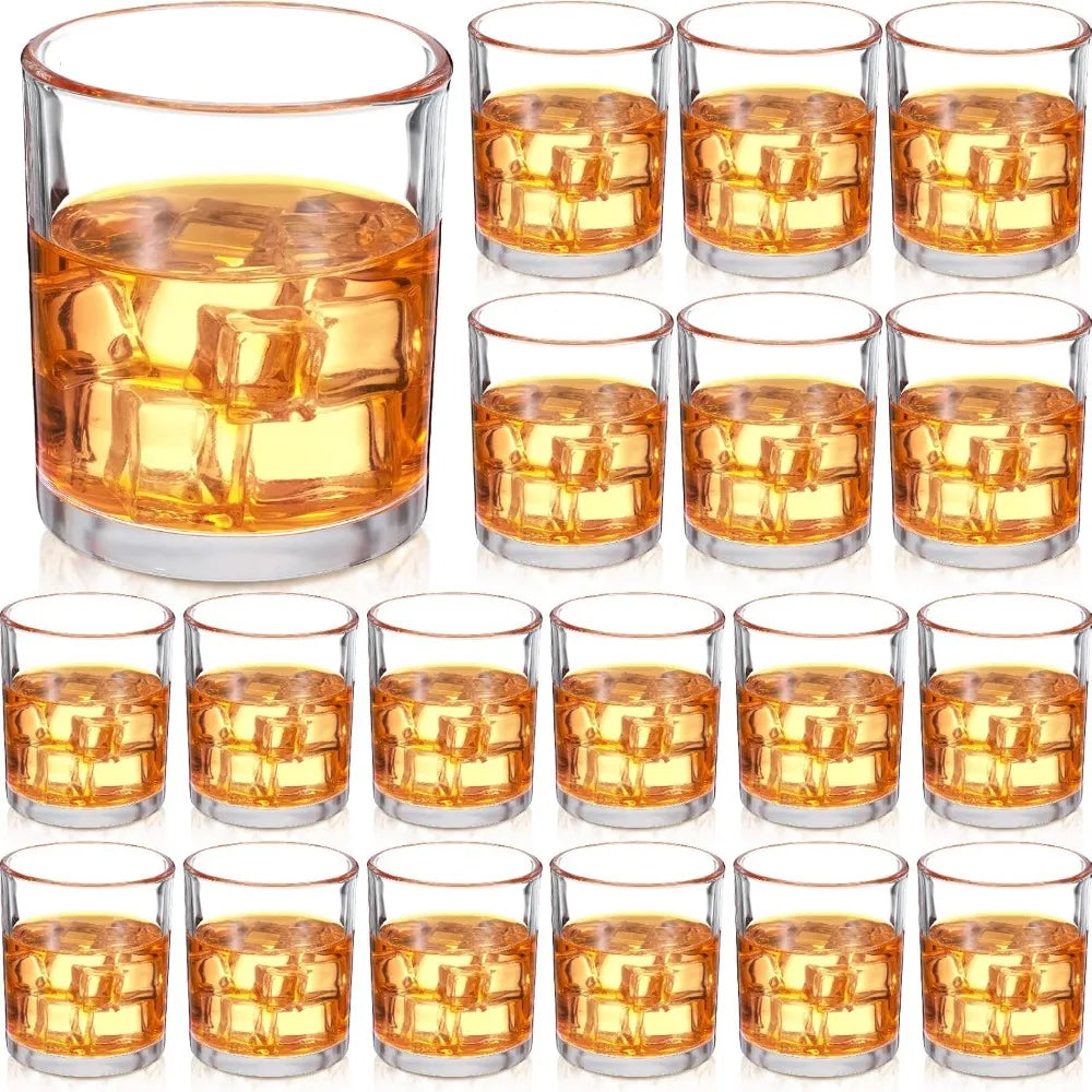 18 Pieces Old Fashioned Whiskey Glasses