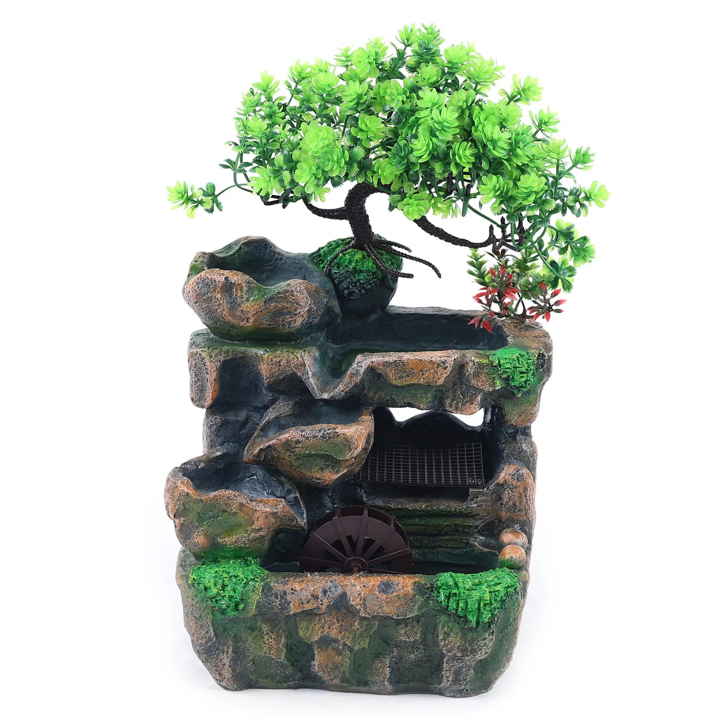 Indoor Water Feature with Color Changing LED Lighting