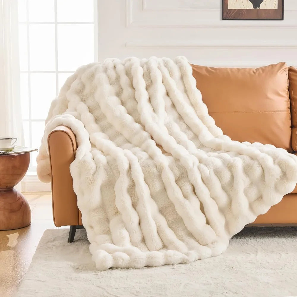 Faux Fur Throw Blanket