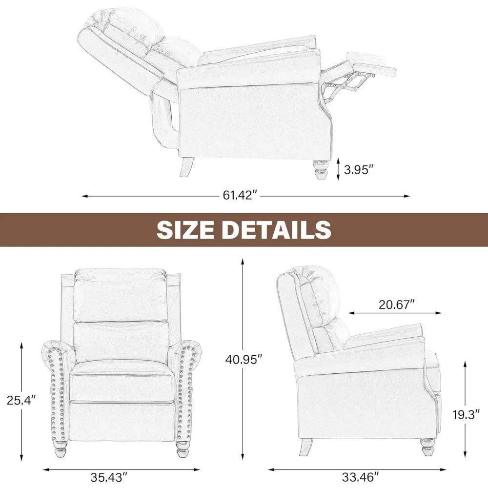 Pushback Recliner Chair