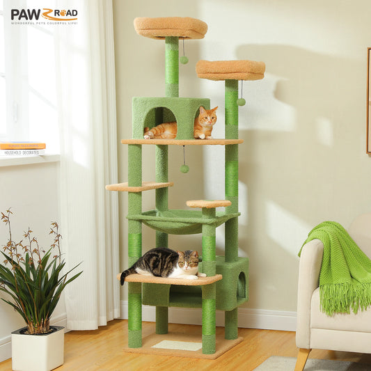 72.4" Large Cat Tree Tower Scratching Post
