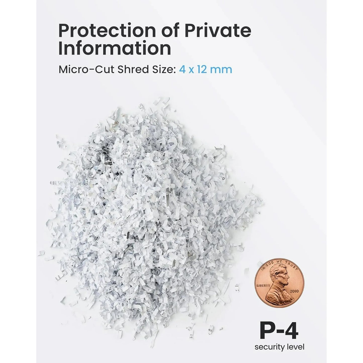 Deli 8-Sheet Micro Cut Paper Shredder