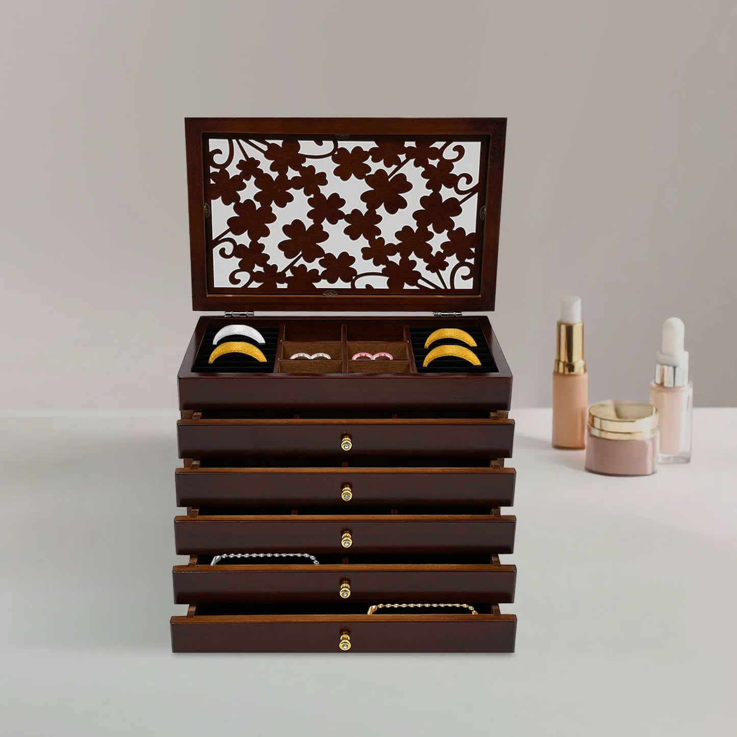 6-Tier Large Jewelry Box