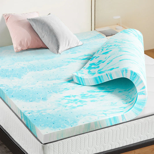 JHK 2 or 3 Inch Gel Memory Foam Cooling Mattress Topper
