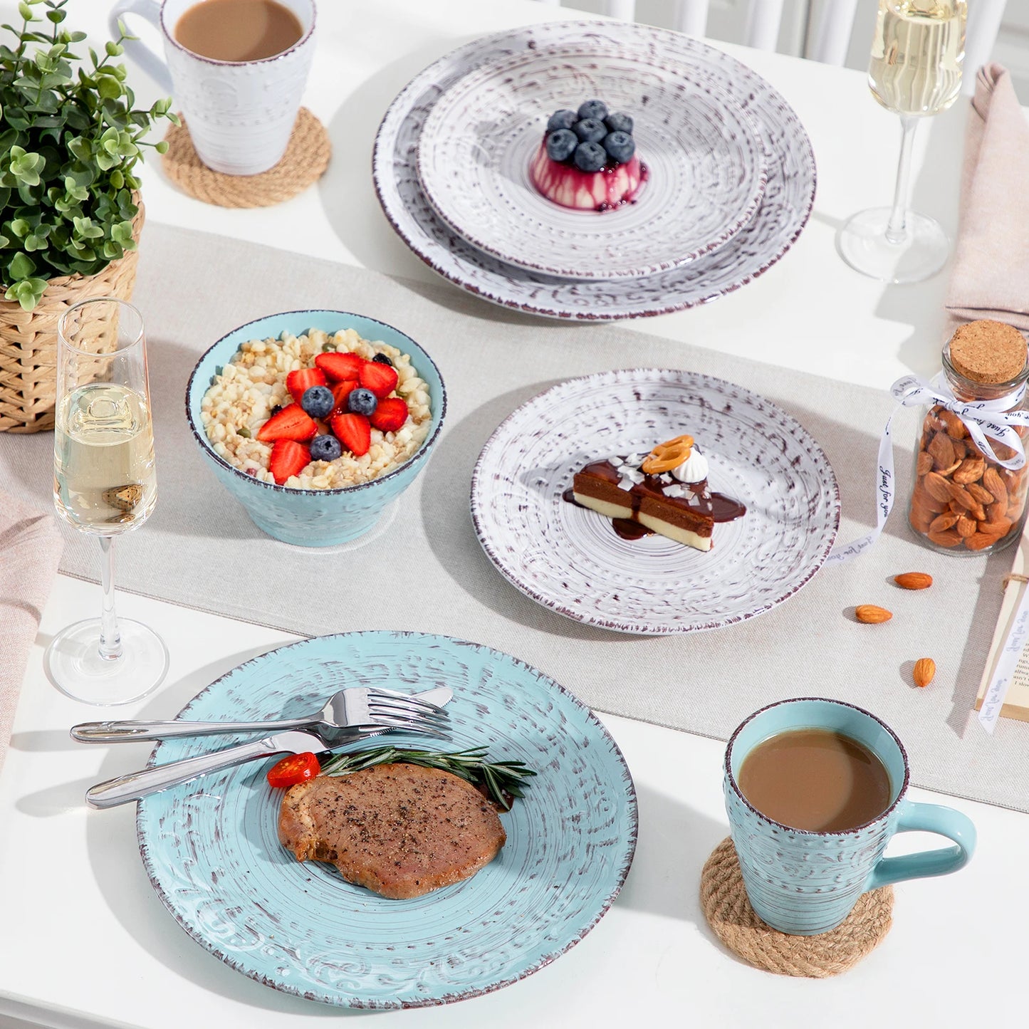 MALACASA Tableware Set
