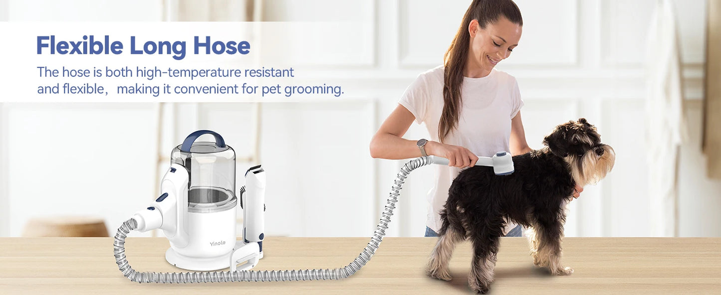 Yinole Pet Grooming Vacuum, with Clippers