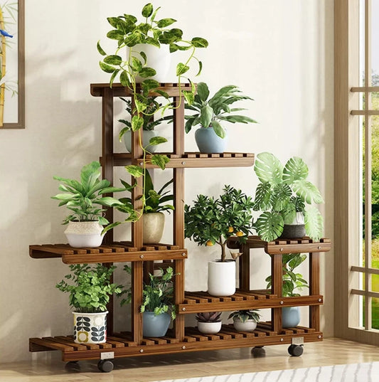 6 Tier Wooden Shelf Indoor or Outdoor