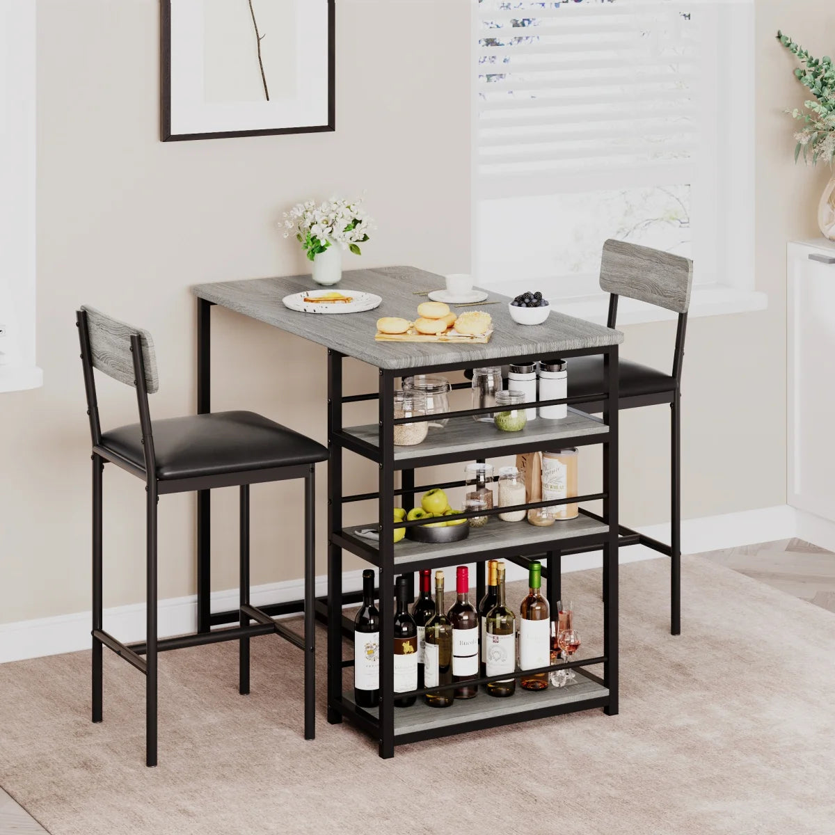 2-Person Dining Table Set For Small Spaces