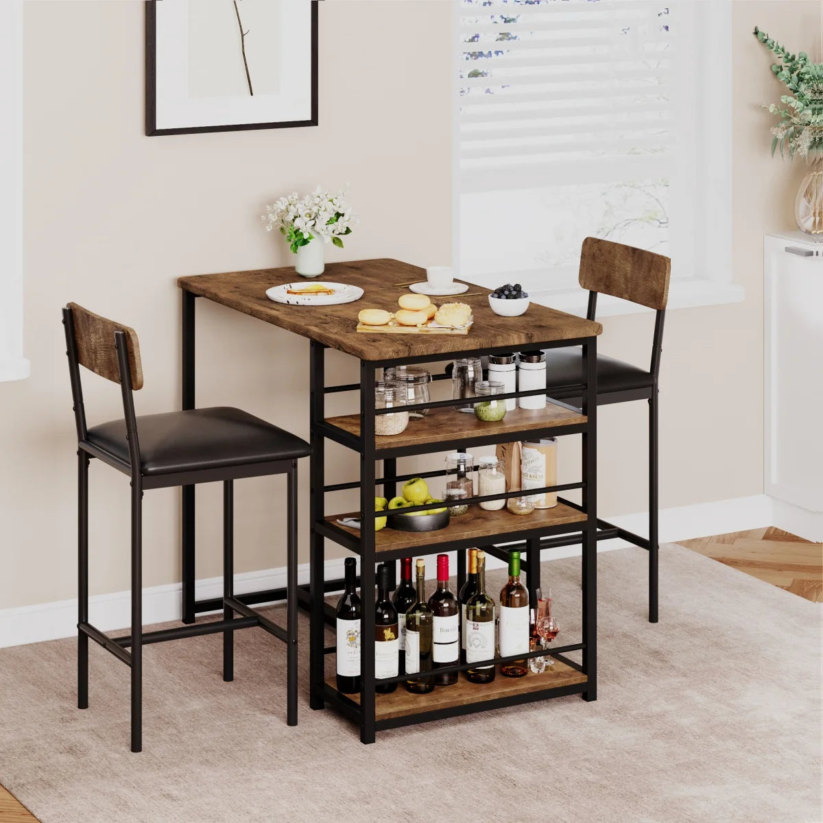 2-Person Dining Table Set For Small Spaces