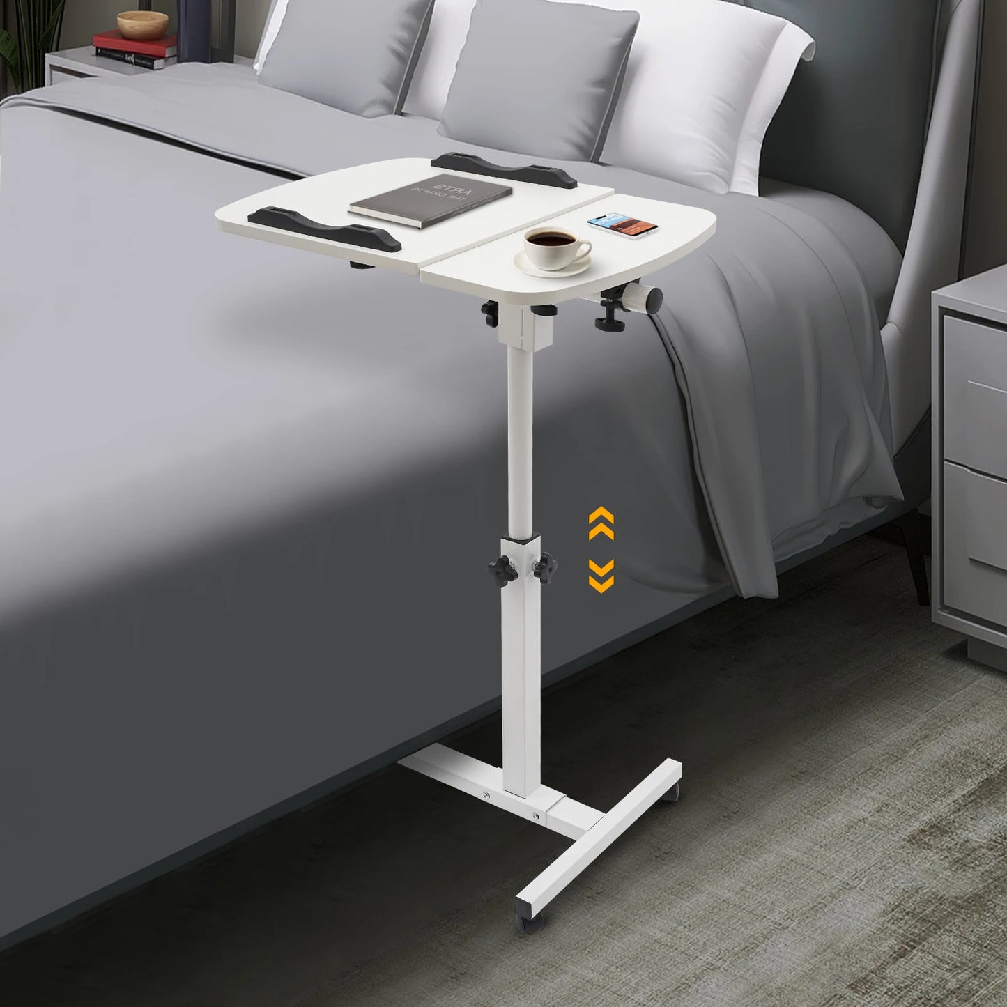 Laptop Desk Stand 360° Adjustable Tilting Over Bed or Chair Side Table
