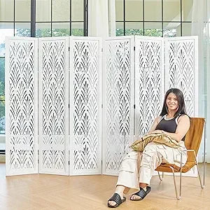 5.6Ft Classical Carved Partition Screen