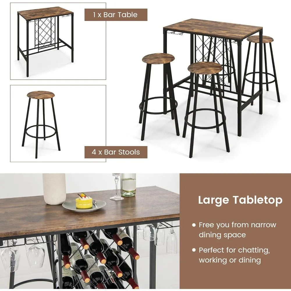 5-Piece Dining Room Table Set