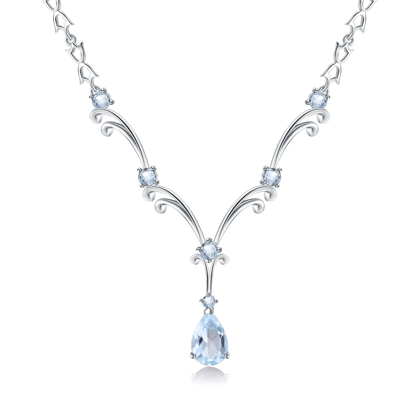 GEM'S BALLET Natural Gemstone 925 Sterling Silver Pendant