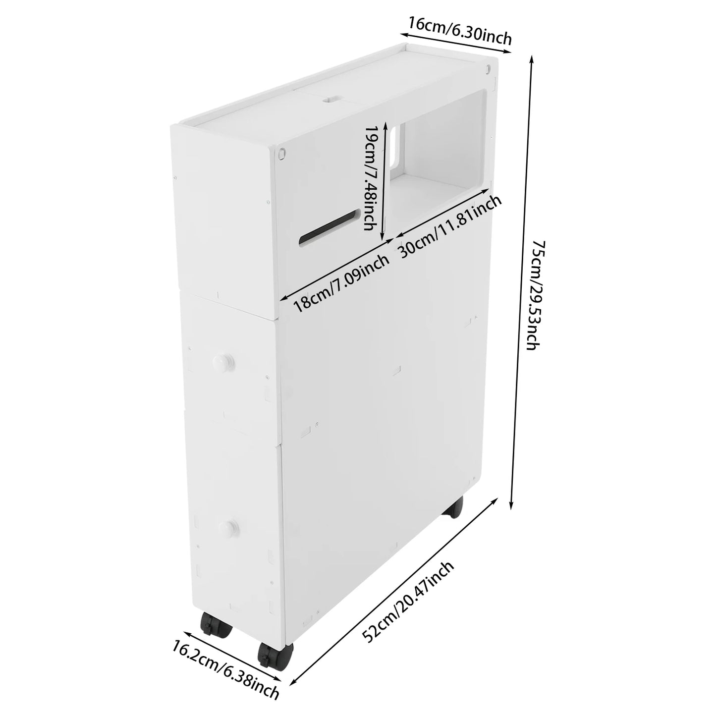 Narrow Bathroom Storage Cabinet