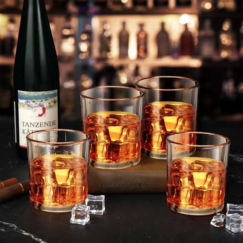 18 Pieces Old Fashioned Whiskey Glasses