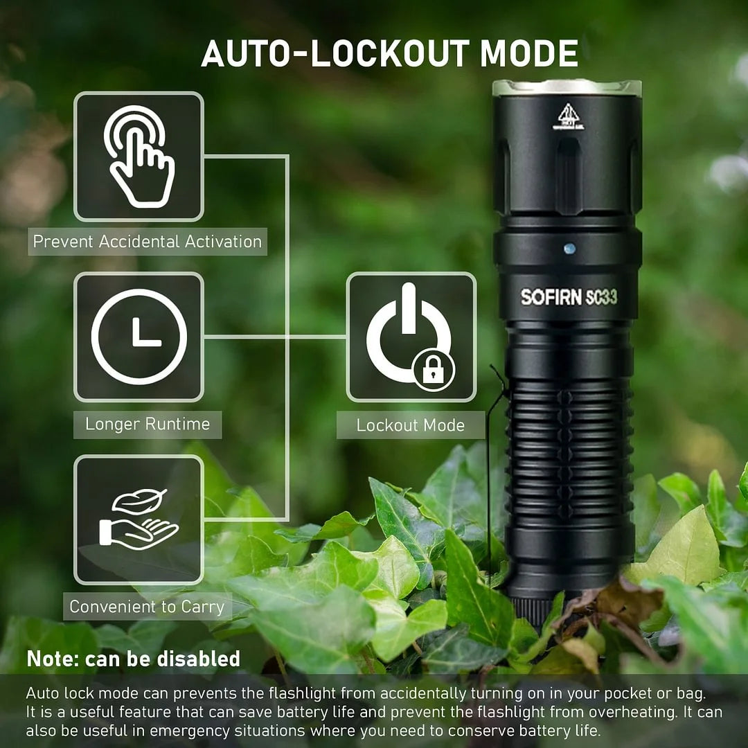 SOFIRN SC33 LED Tactical Flashlight