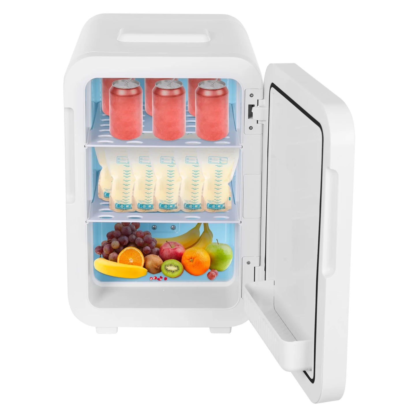 110V Portable Multifunctional Mini Fridge Or Food Warmer For Family Car With Temperature Control LED Digital Display