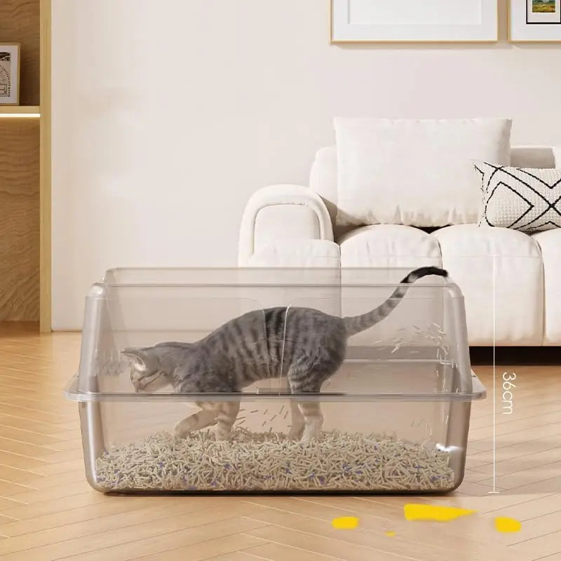 Stainless Steel Cat Litter Box with Lid
