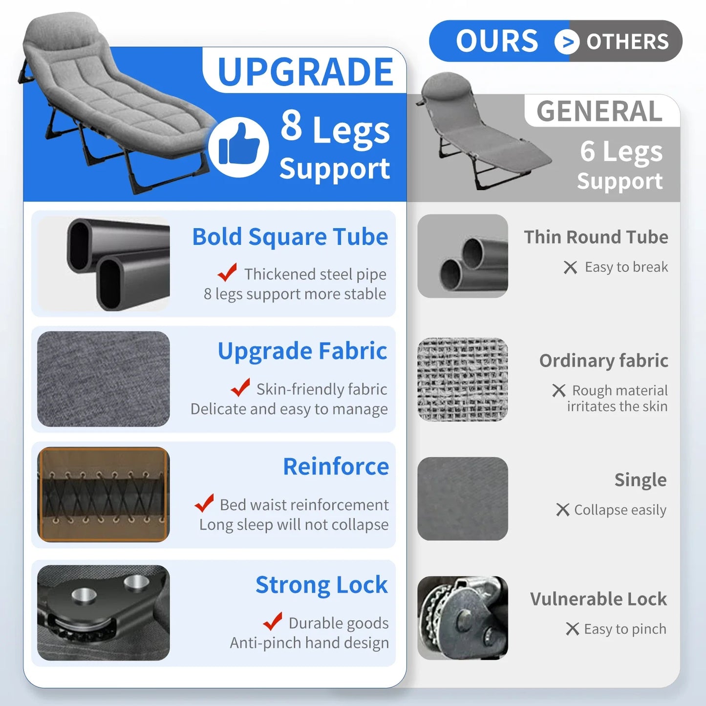 American Folding Bed Essential For Courtyard Sunbathing