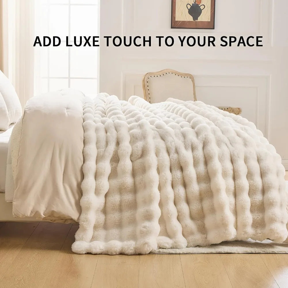 Faux Fur Throw Blanket