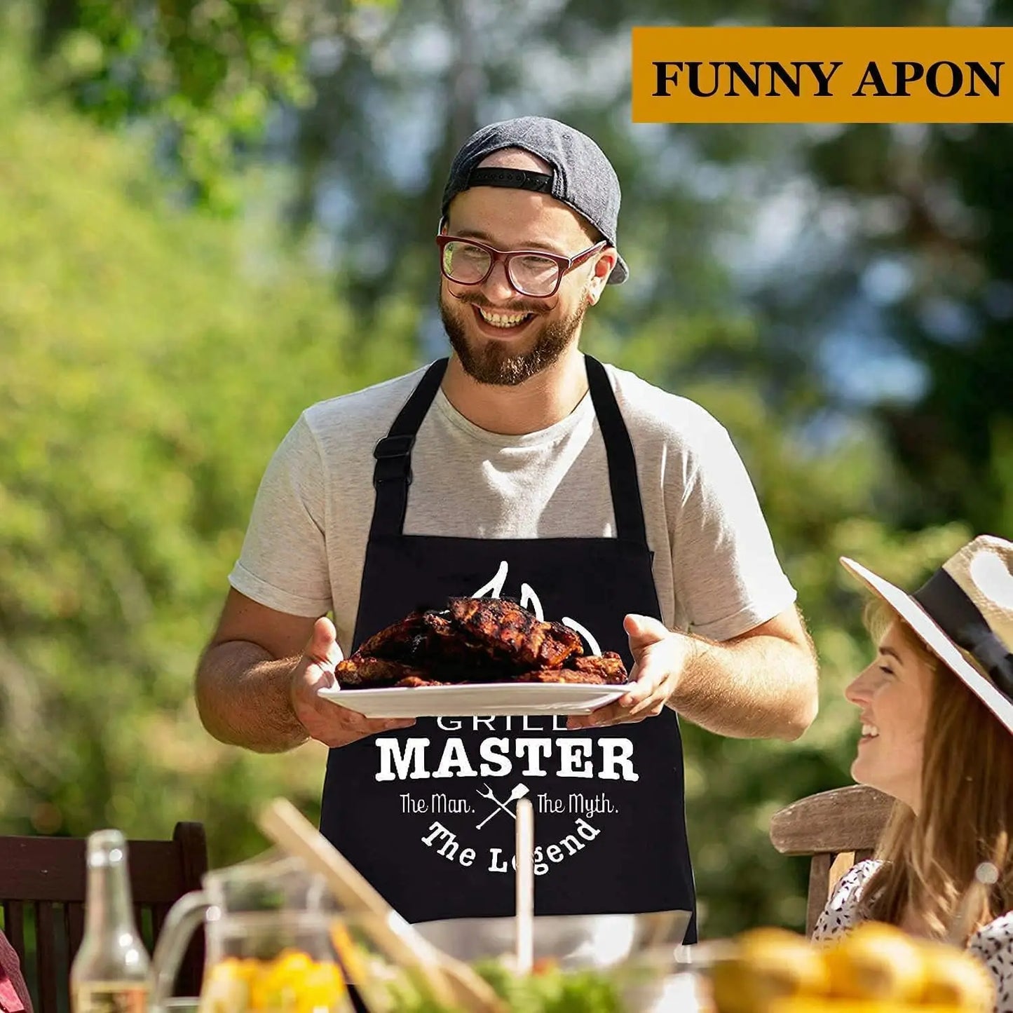 Grill Set with Apron and BBQ Accessories