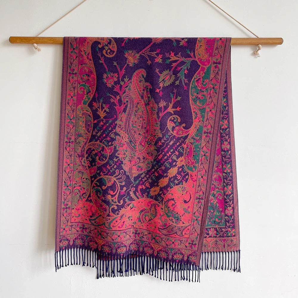 Tassel Blanket Design Thick Pashmina