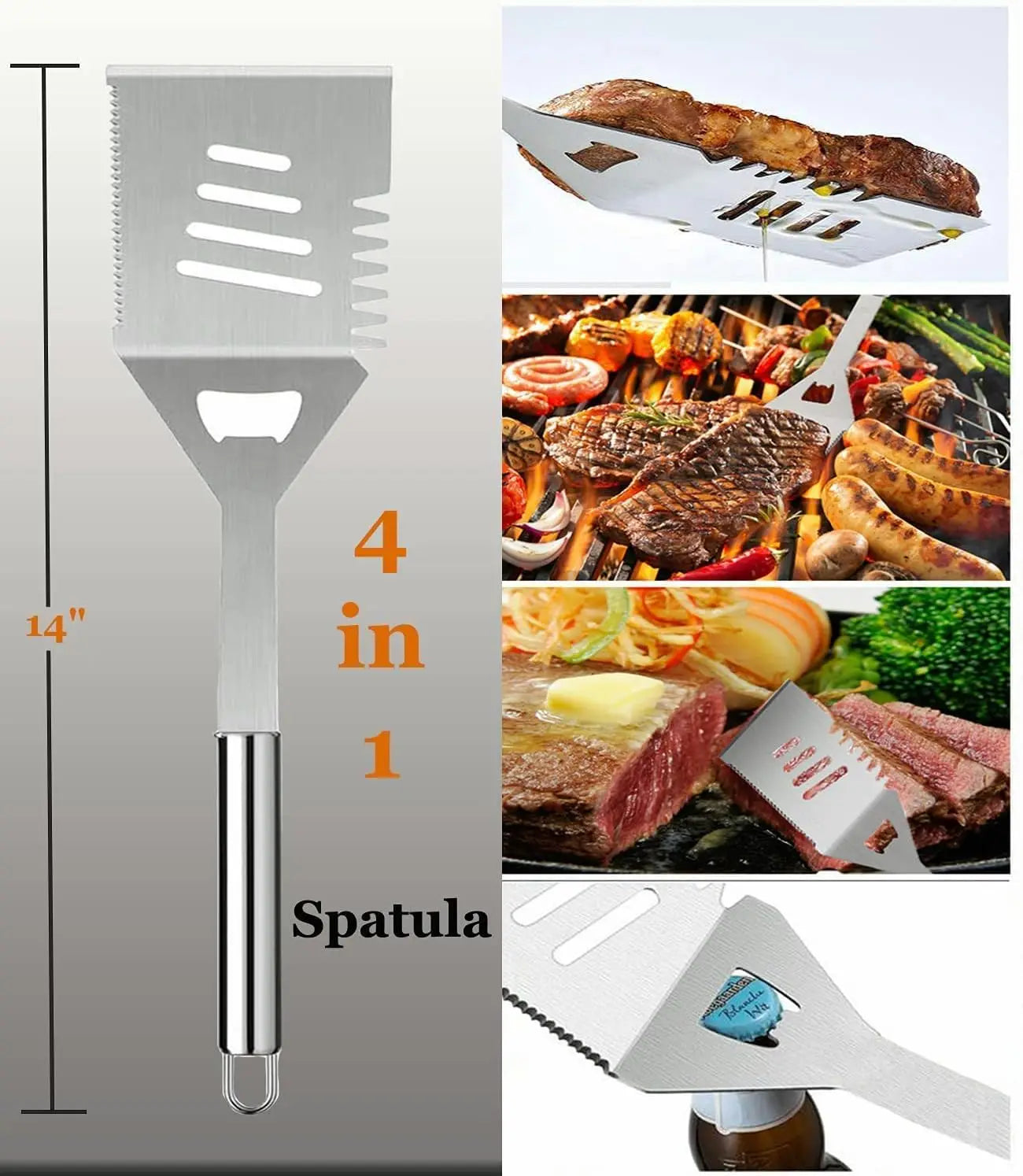 Grill Set with Apron and BBQ Accessories