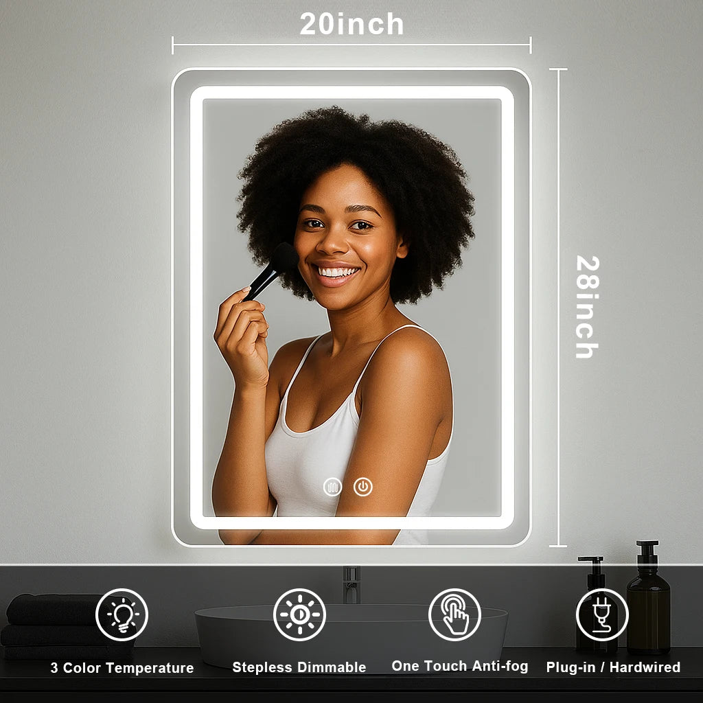 20x28 inch LED Bathroom Mirror
