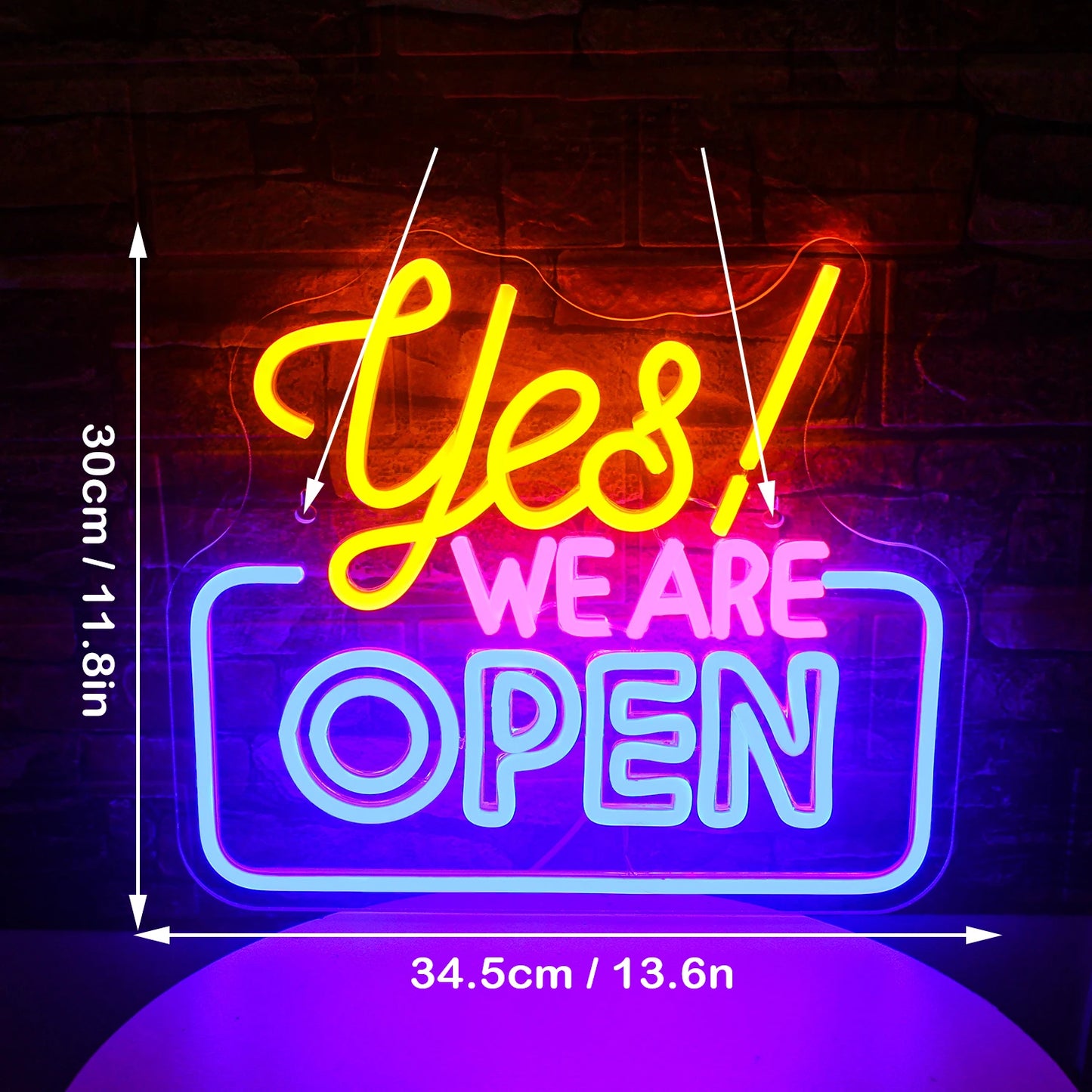 Neon Sign Yes We Are Open