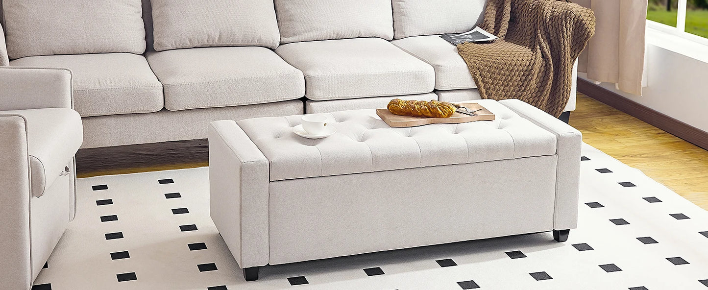 Redlife 47.8'' Storage Ottoman