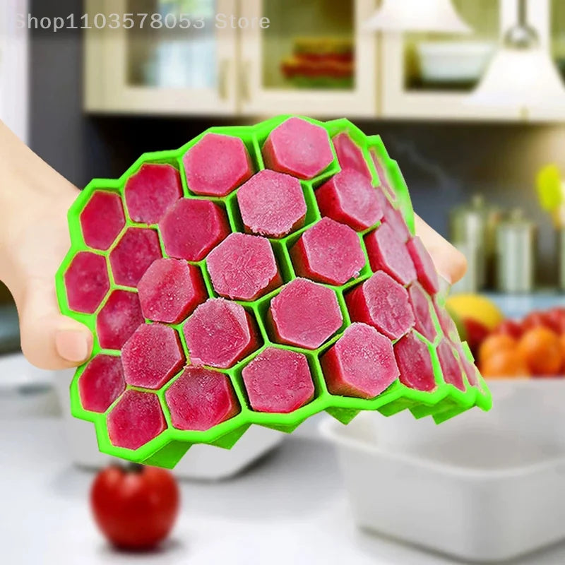 37 Grids Silicone Meatball Mold With Lid
