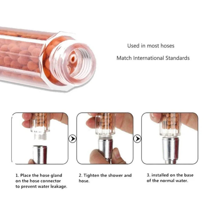 LED 7-color Changing Shower Head with Filtration