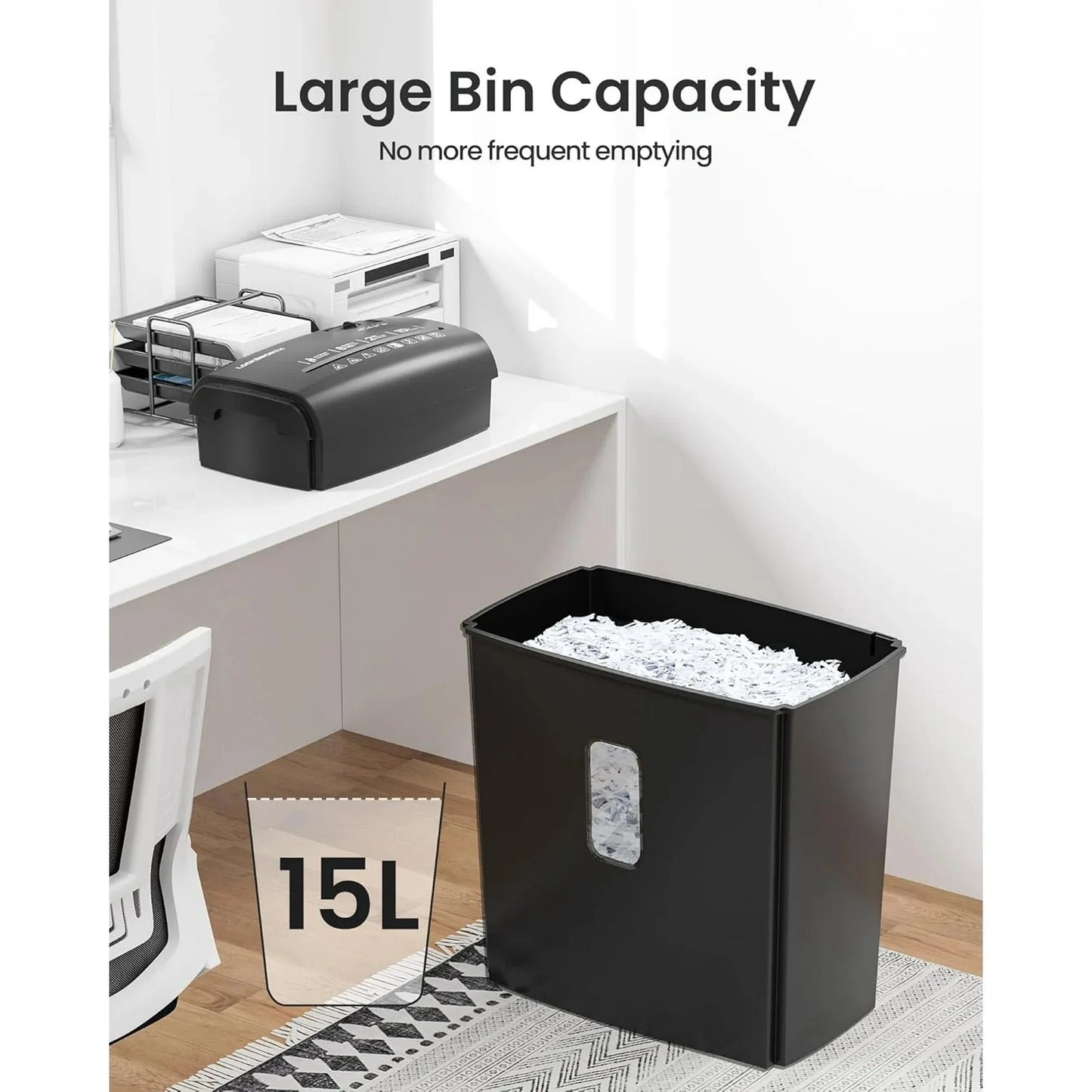 Deli 8-Sheet Micro Cut Paper Shredder