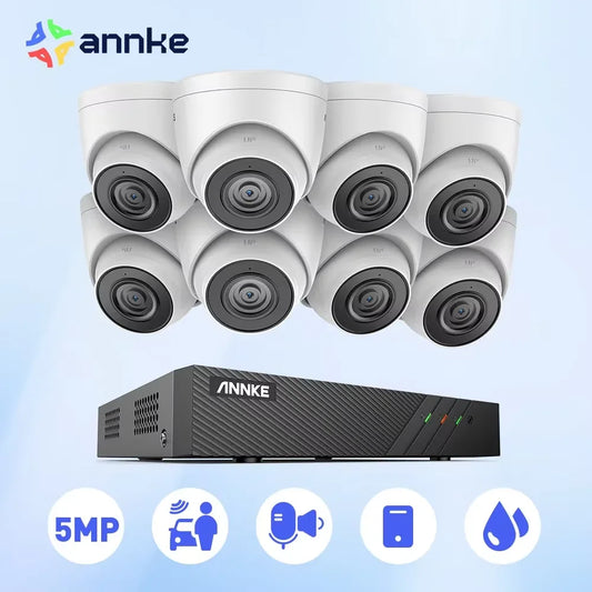 ANNKE 8CH FHD 5MP POE Network Video Security System