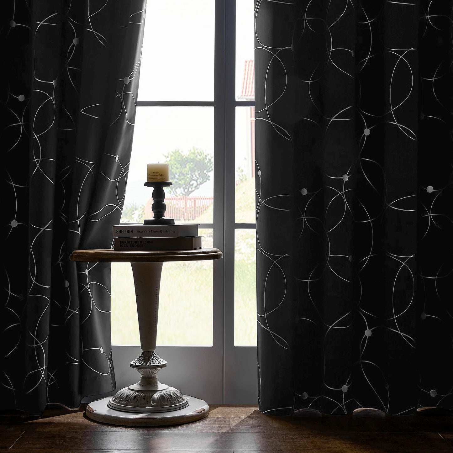 4 Piece Grommet Thermal Blackout Curtains