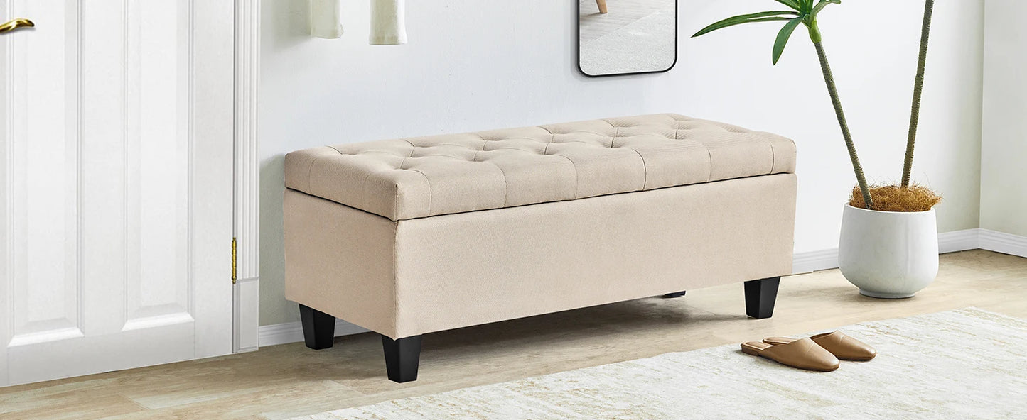 Redlife 15.5 x 42 x 16 inch Storage Ottoman