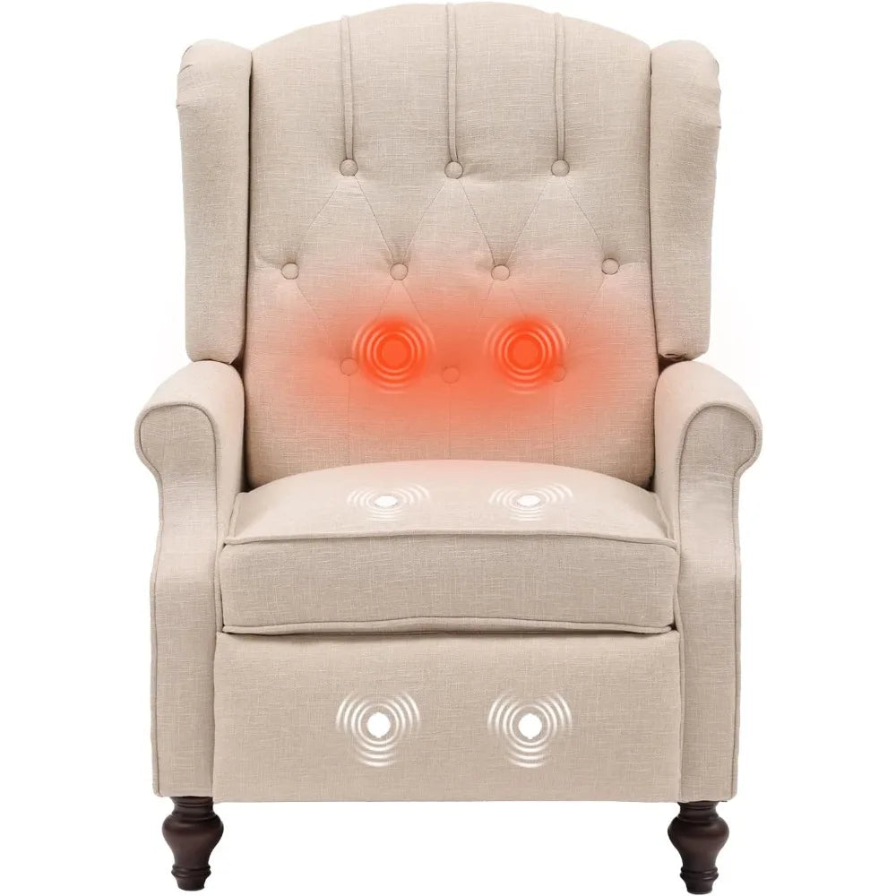 Wingback Pushback Recliner Chair