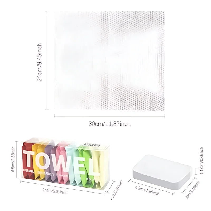 Compressed Travel Towels  - Thick & Soft