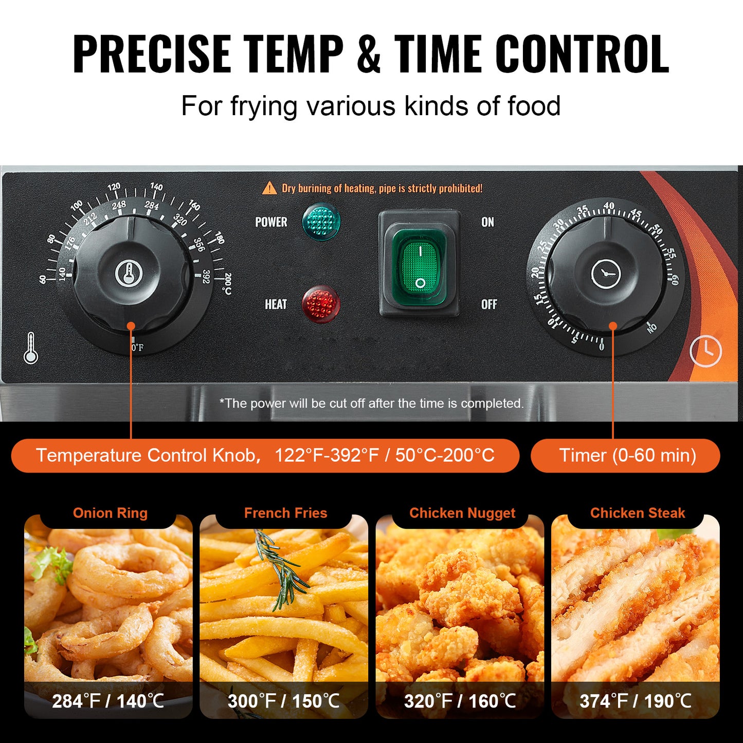 SucceBuy  Electric Deep Fryer w/Dual Removable Tanks