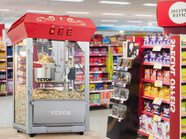 SucceBuy 8/12Oz Electric Popcorn Make with Scoop