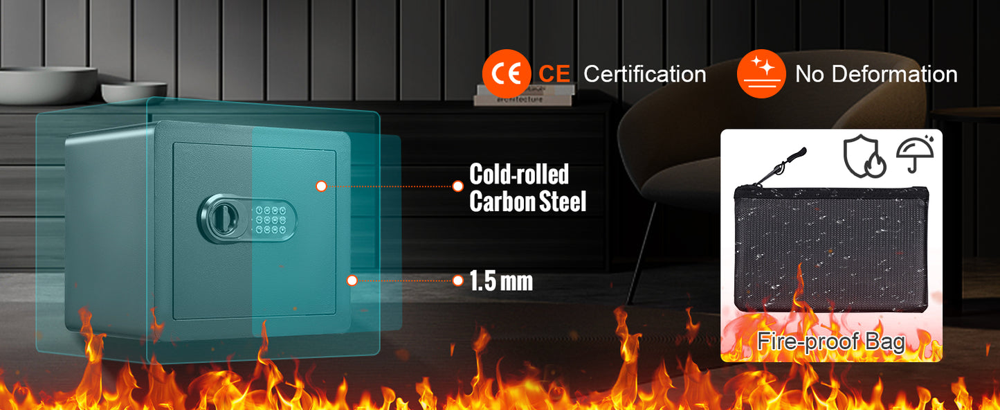 SucceBuy 1.2 or 0.5 Cubic Ft Electronic Safe