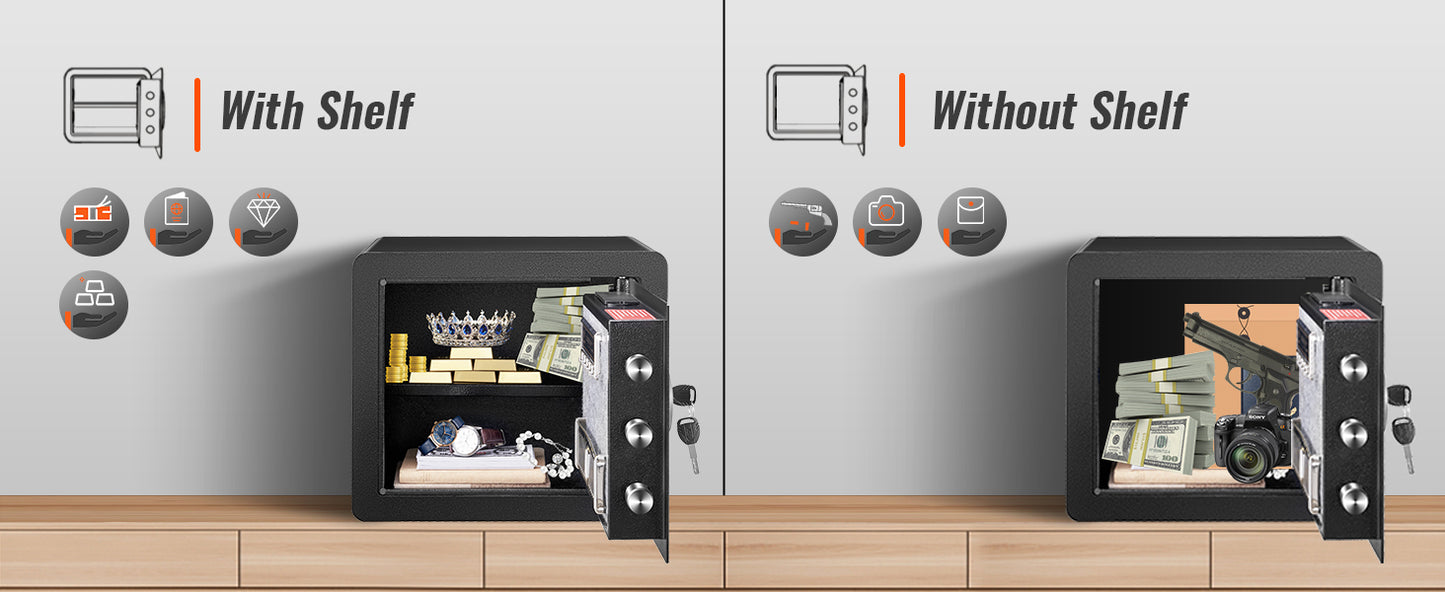 SucceBuy 1.2 or 0.5 Cubic Ft Electronic Safe
